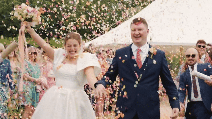 Beautiful wedding details filmed in a UK wedding videographer showreel with cinematic style.