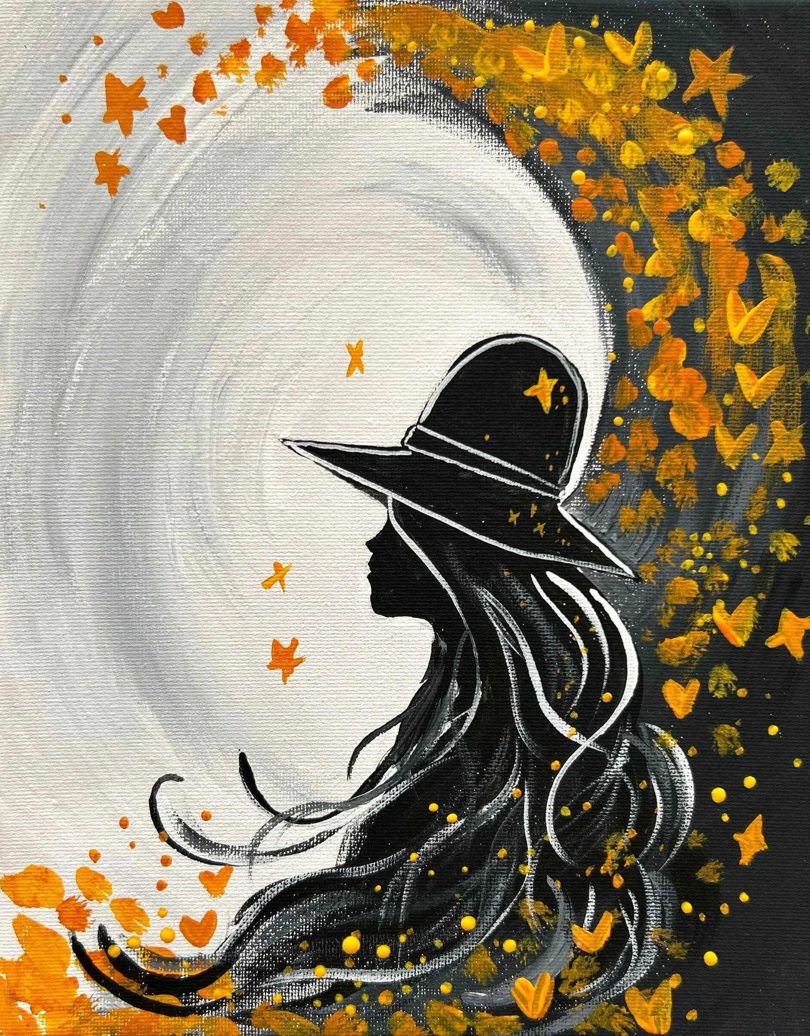 Harvest Moon Woman Silhouette | In-Person Workshop 