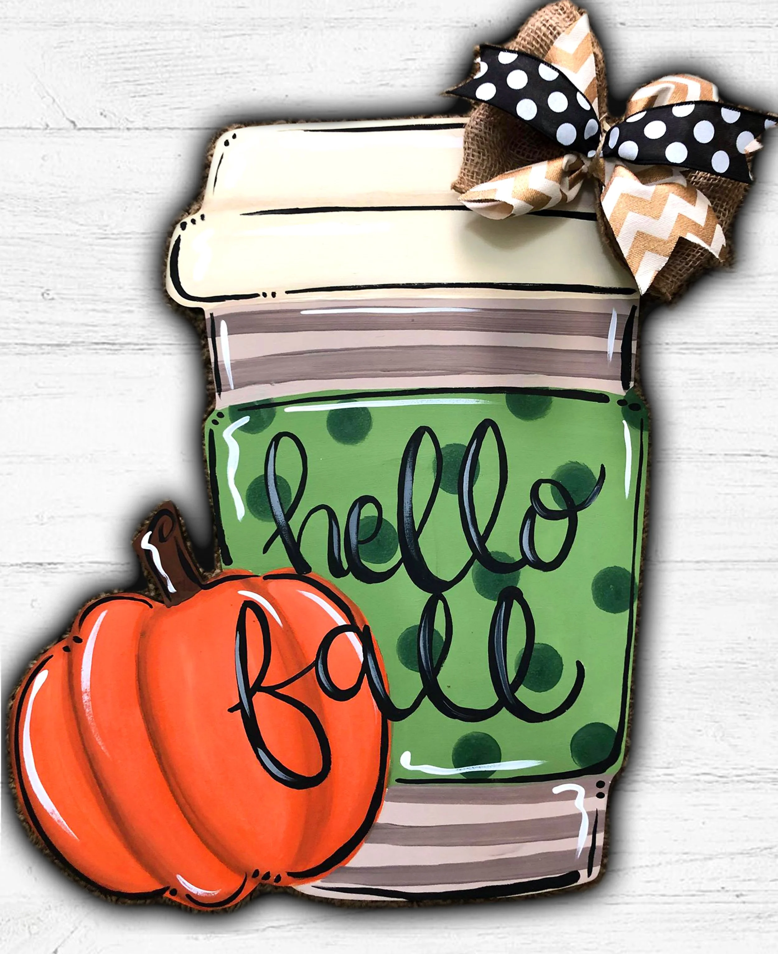 Cider & Create: Pumpkin Latte “Hello Fall” Door Hanger Creative Workshop