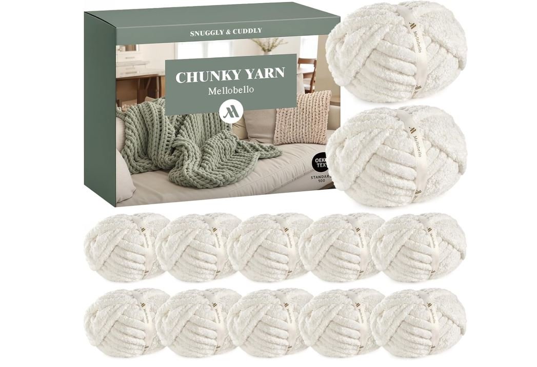 Chunky Chenille Throw Blanket, no needles required ~ In-Person Workshop ~ Date & Time:  Tue, Jan 20  4:00 PM - 6:00 PM EST