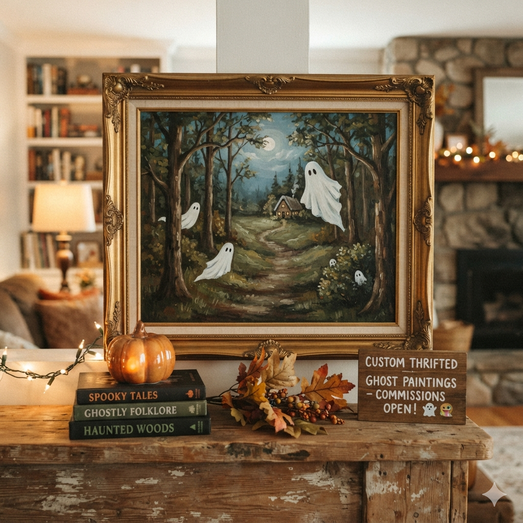 Ghosts of Paintings Past: Spooky Old Canvas Workshop