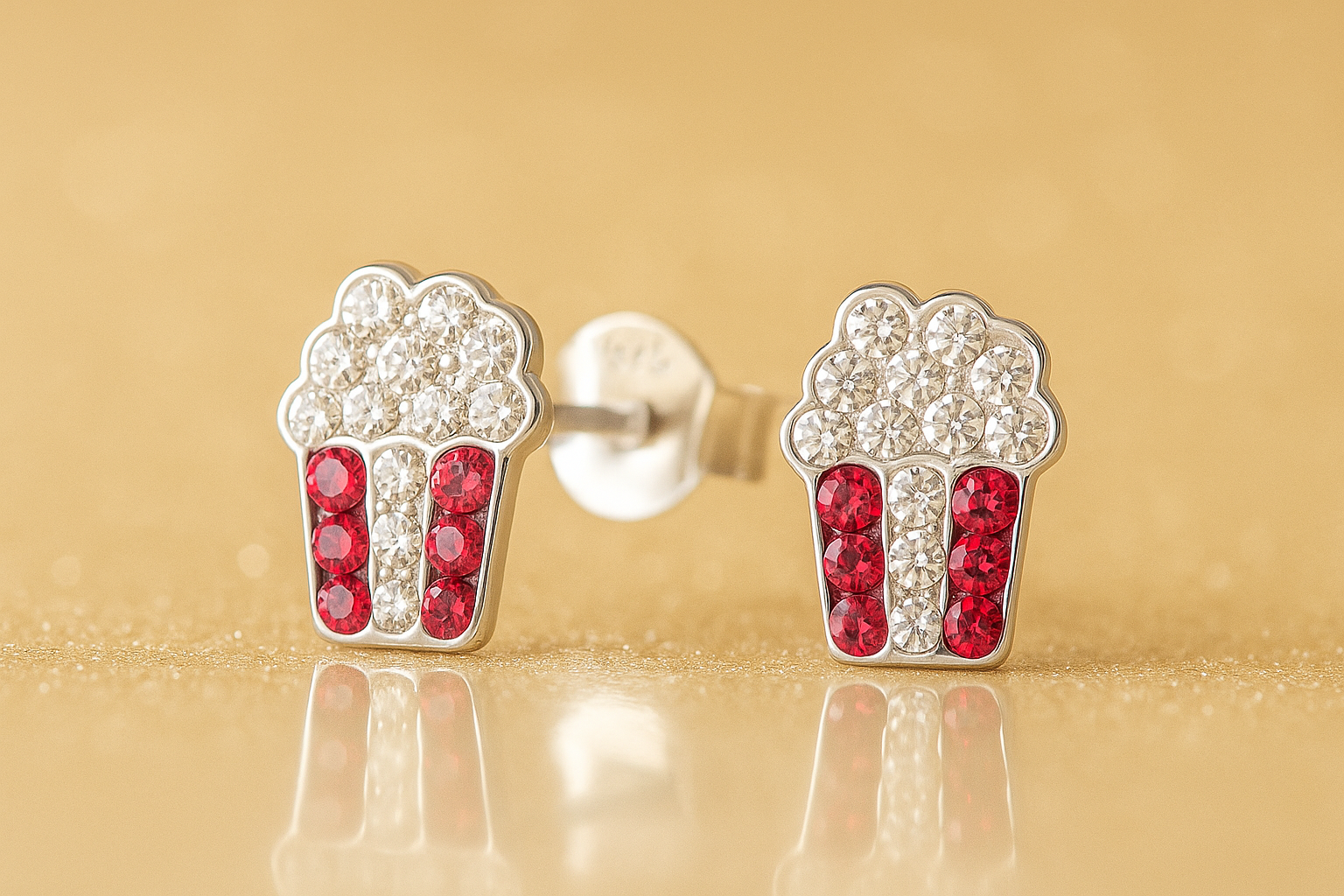 Popcorn Stud Earrings | Sterling Silver