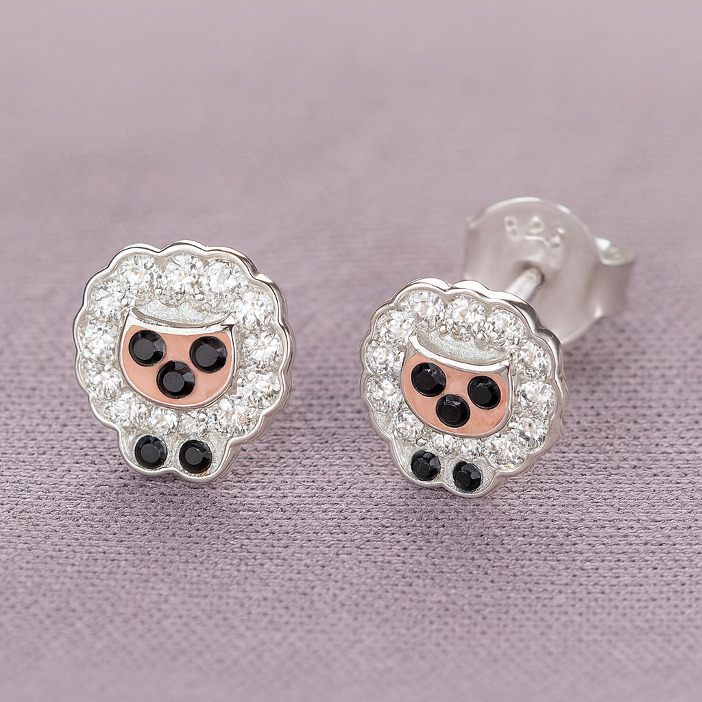 Sheep Stud Earrings | Sterling Silver