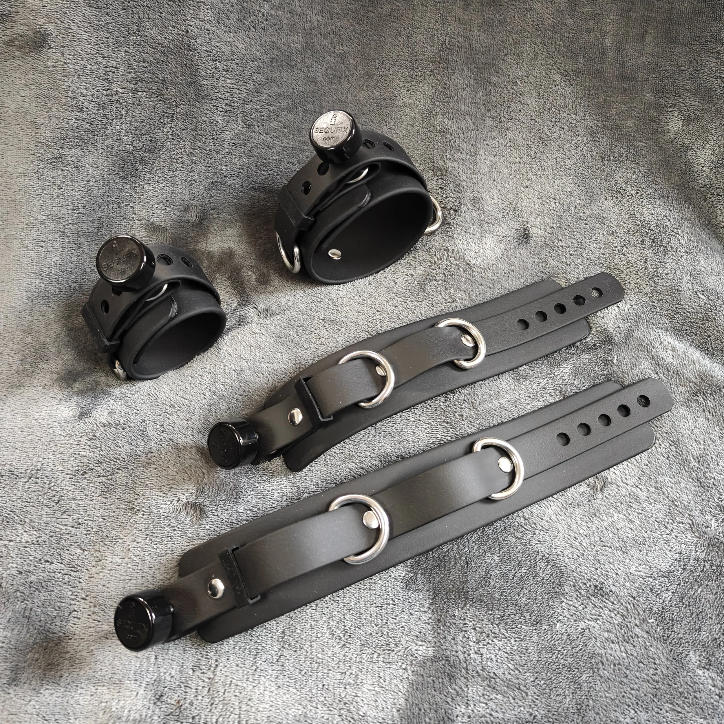Segufix Cuffs: Vegan Friendly, Latex Free, Choice of Hardware and Straps