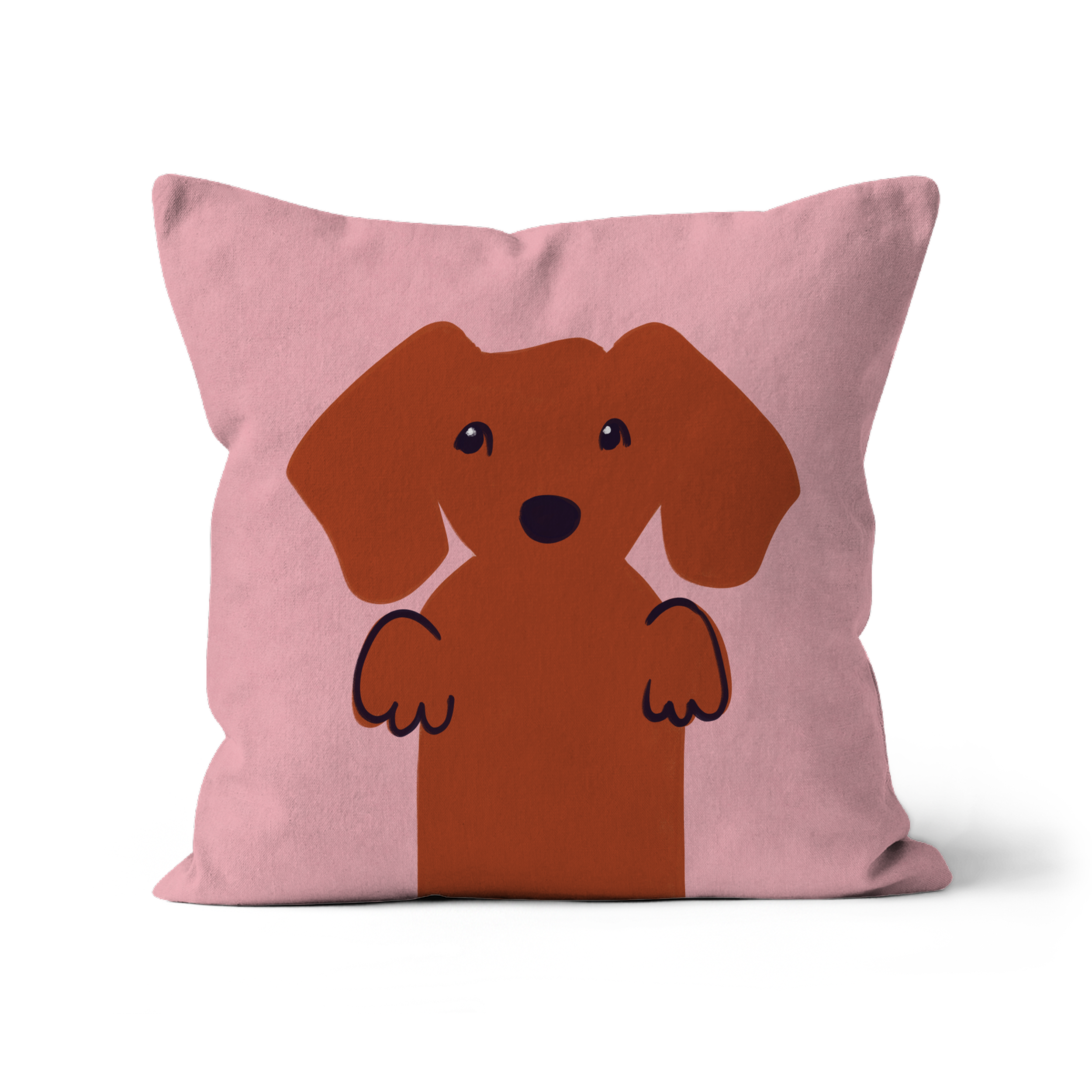 Dachshund canvas cushion, Small