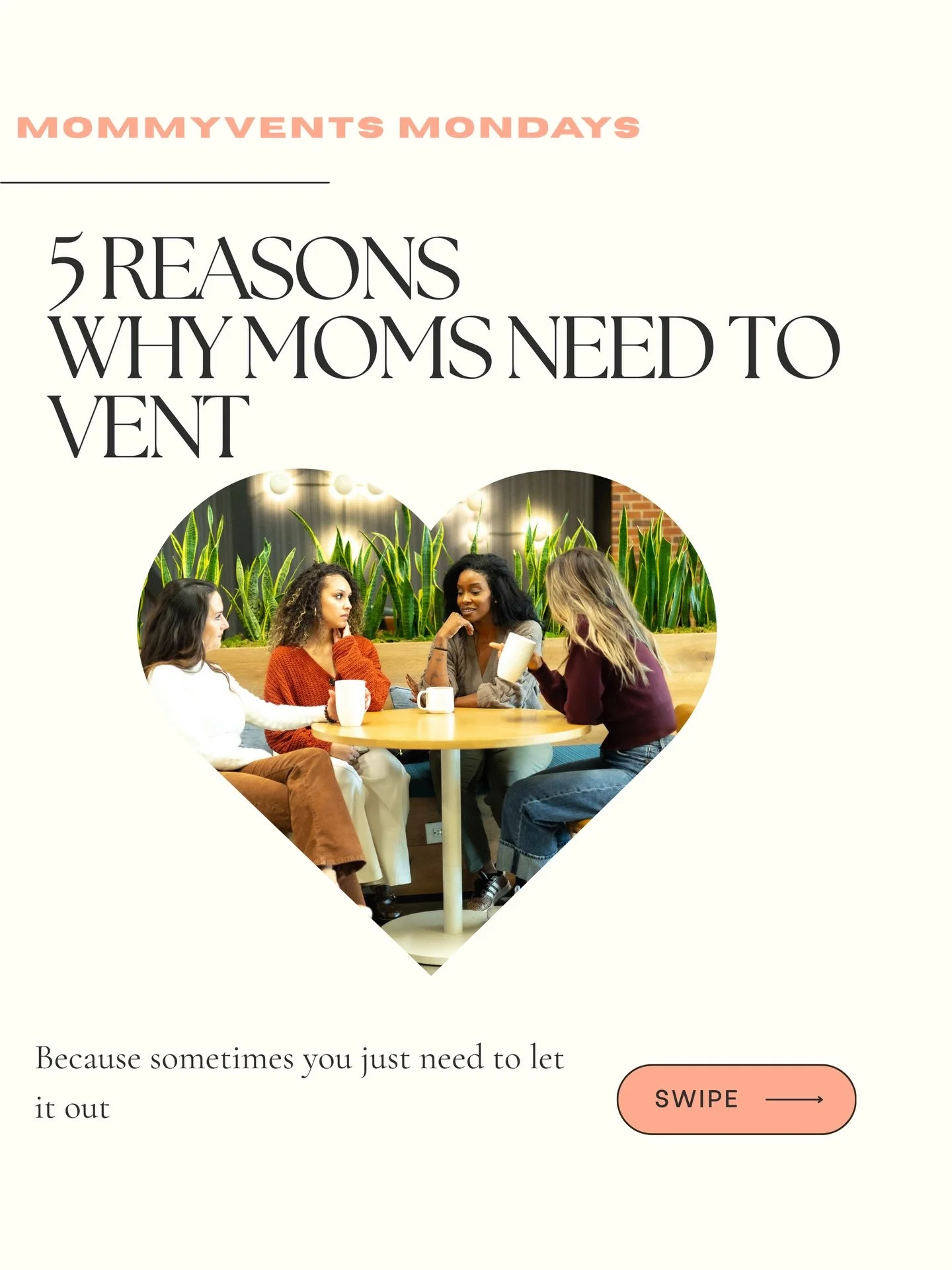 Nobody prepared us for how lonely and overwhelming this could feel. Not the books. Not our mothers. Not the baby showers. Mommyvents is the space where moms come to be honest, be heard, and remember who they are outside of motherhood. Save this post 