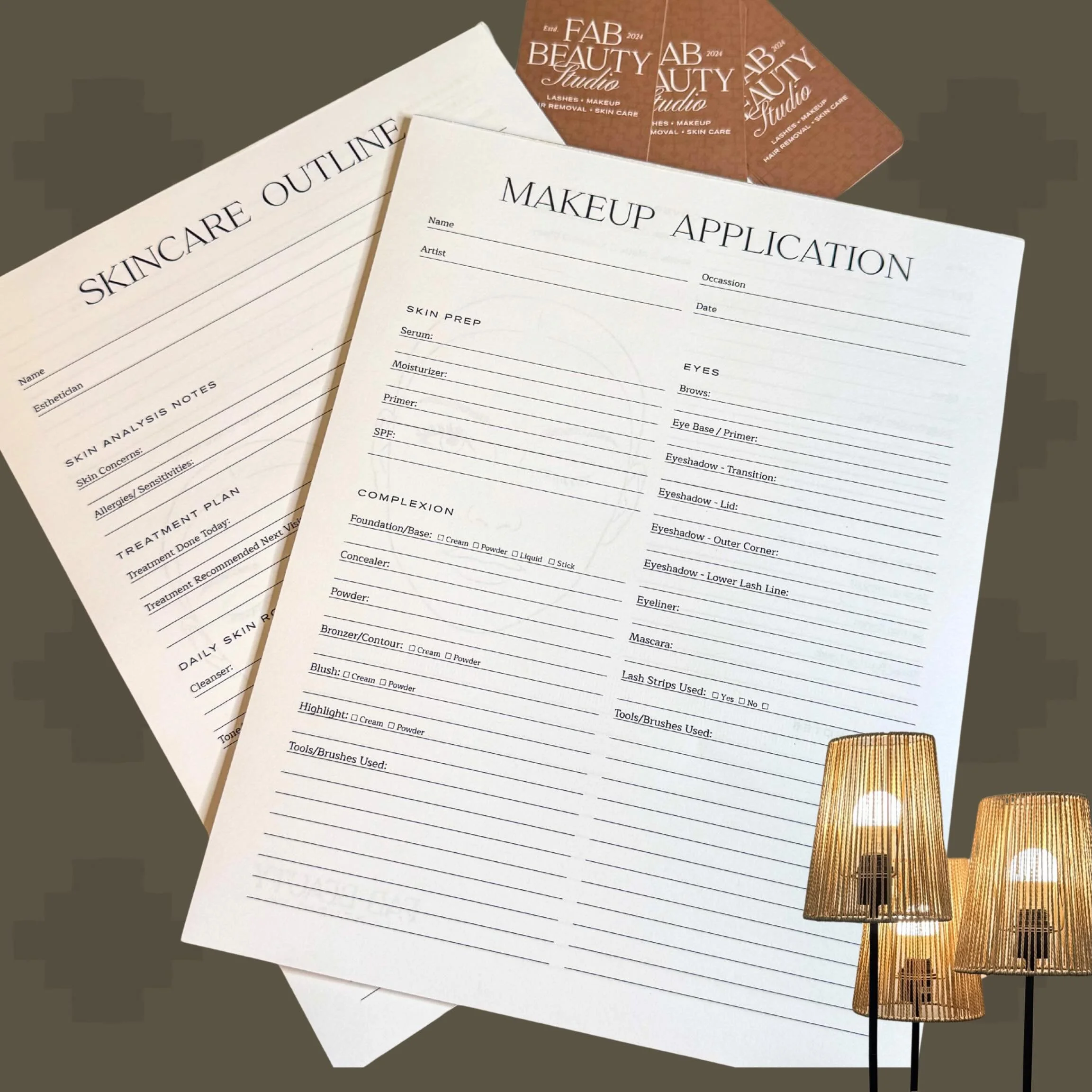 Finally got the custom skincare + makeup application sheets printed 🥹✨

These will now come with your: 
🤍Makeup Lessons
🤍Skincare Consultations
🤍Facials 

To help make everything feel more personalized and easy to follow !

Huge thank you to the 