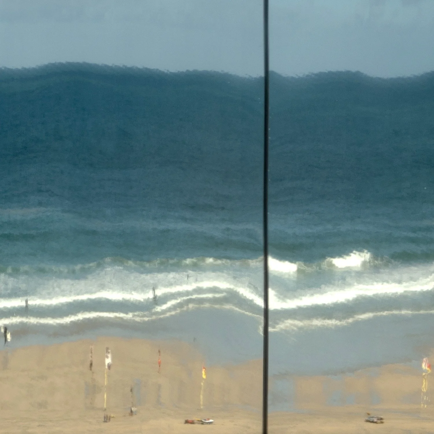 Porthmeor Beach from the Tate St Ives Windows