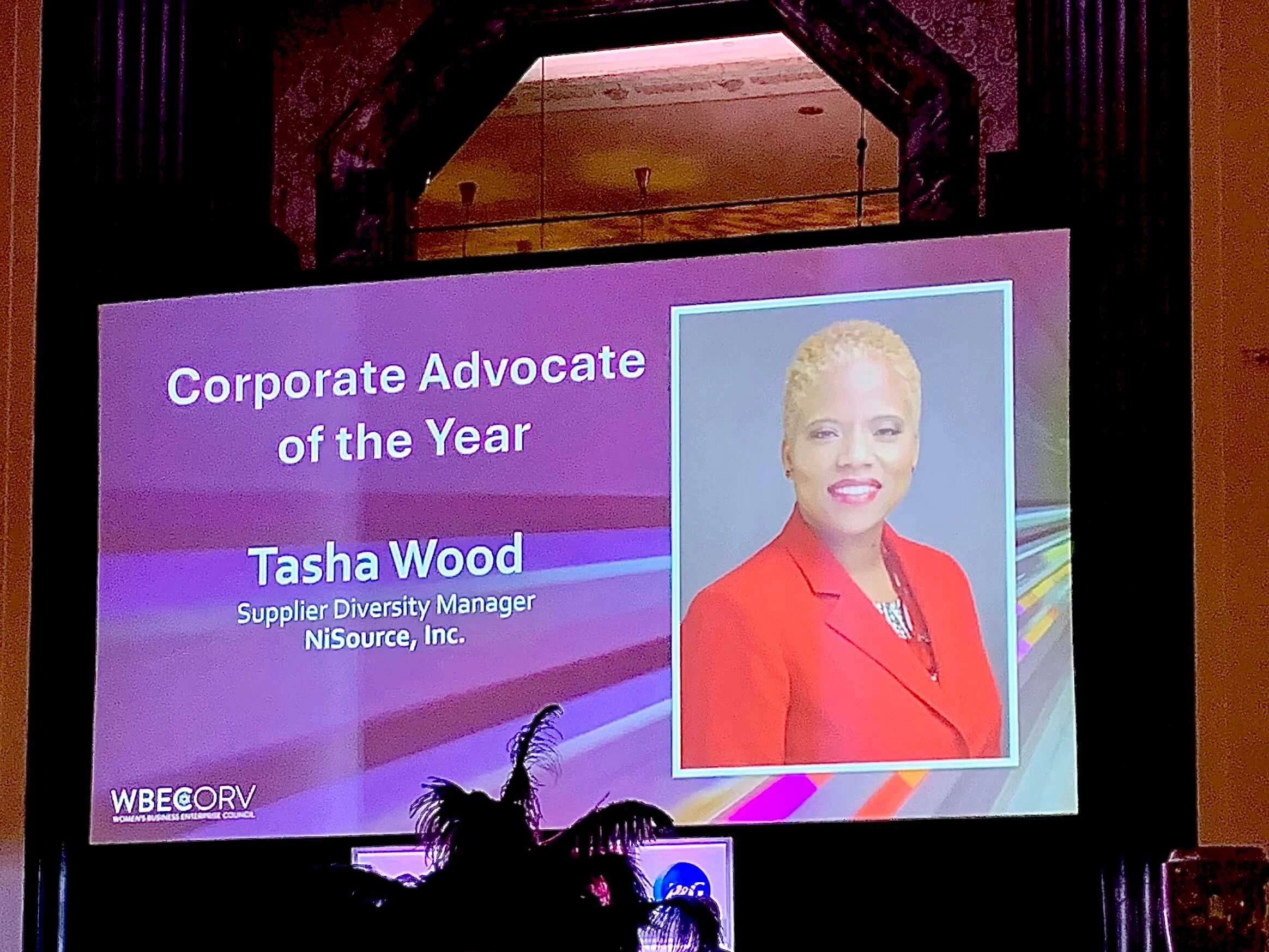 corporate advocate of the year, tasha wood