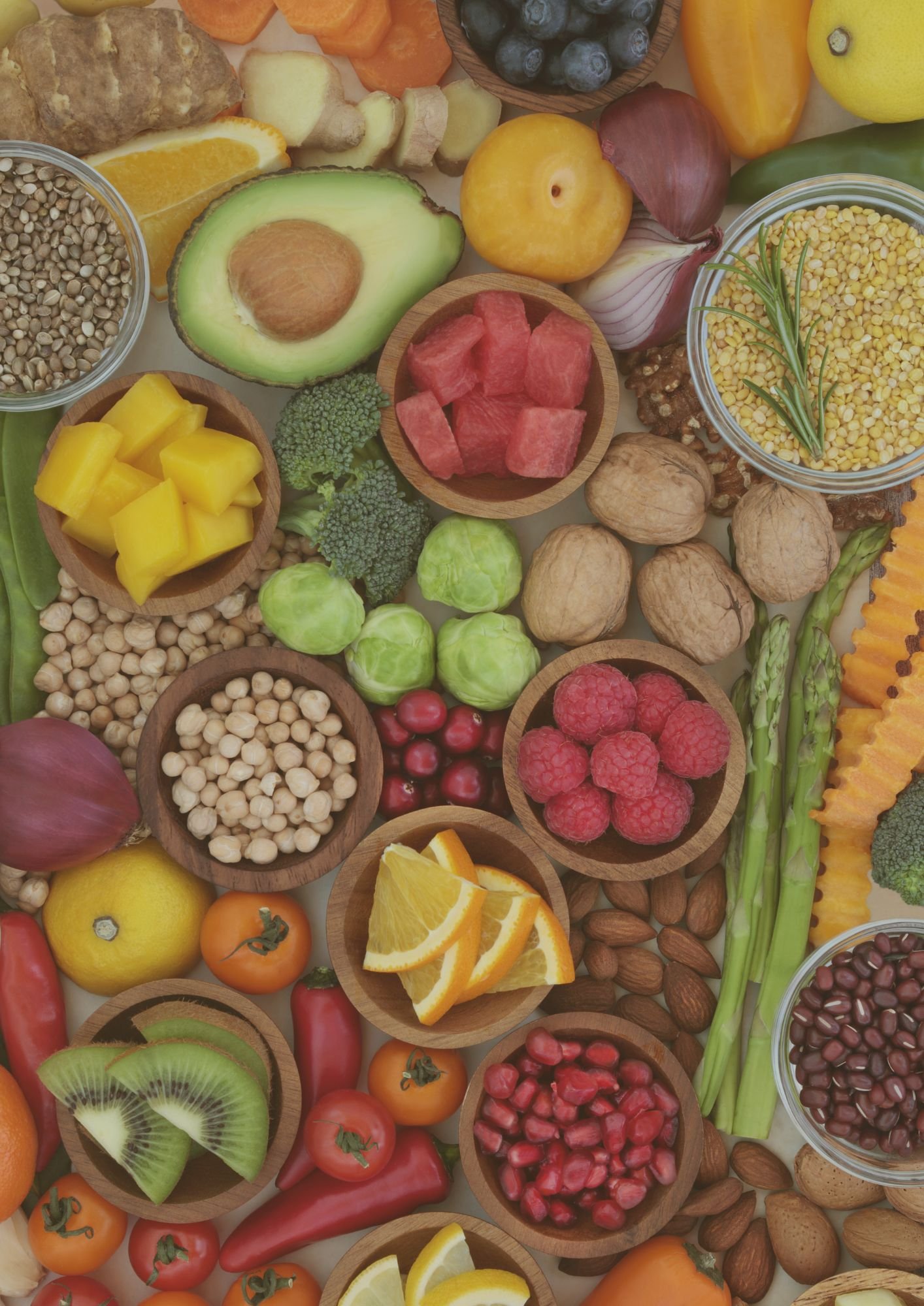 Image of brightly coloured fresh fruits
