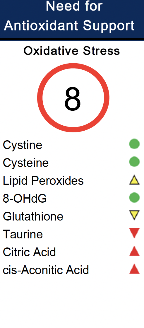 Sample of oxidative stress report