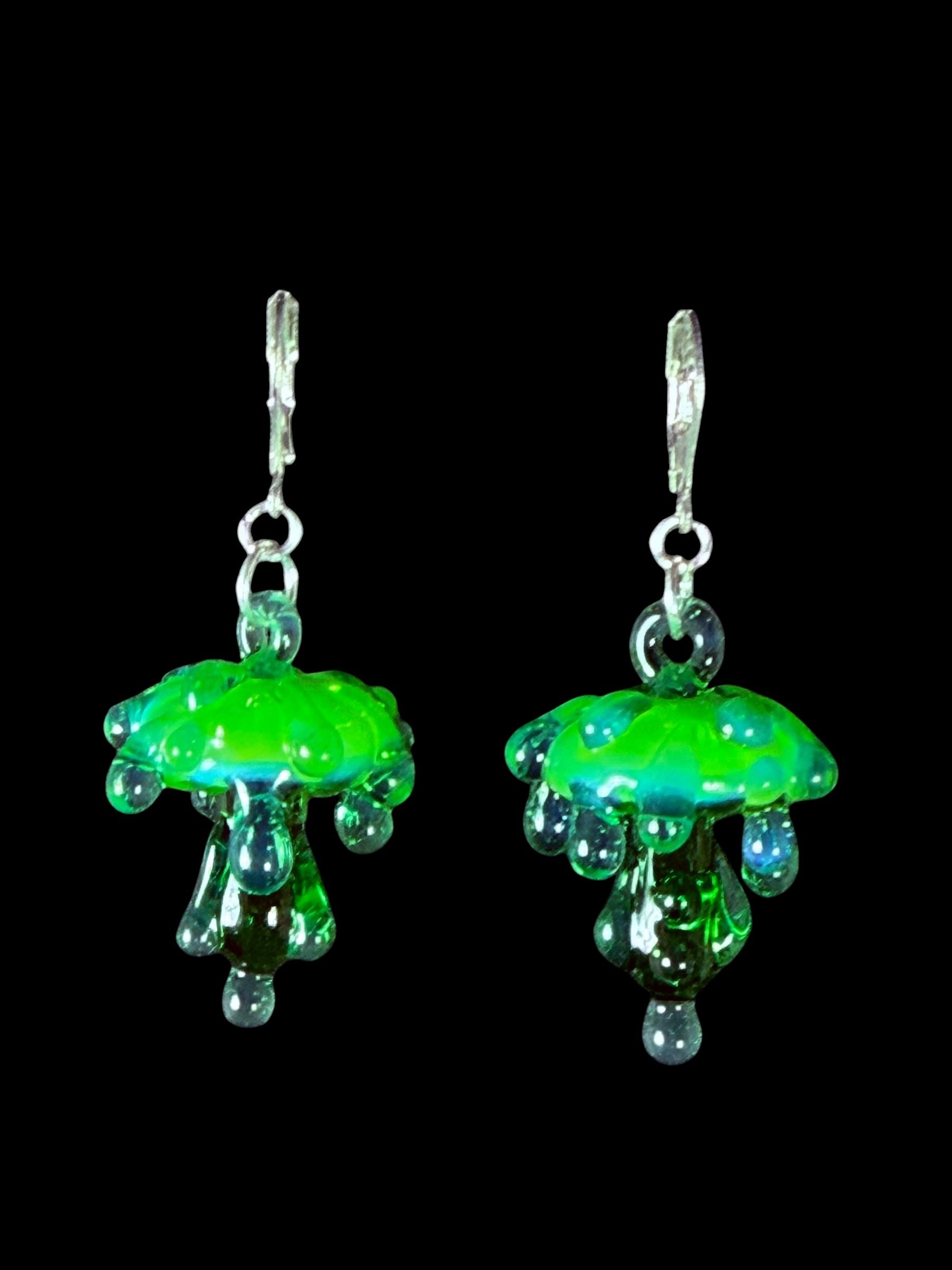 Trippy Drippy Mushroom Earrings