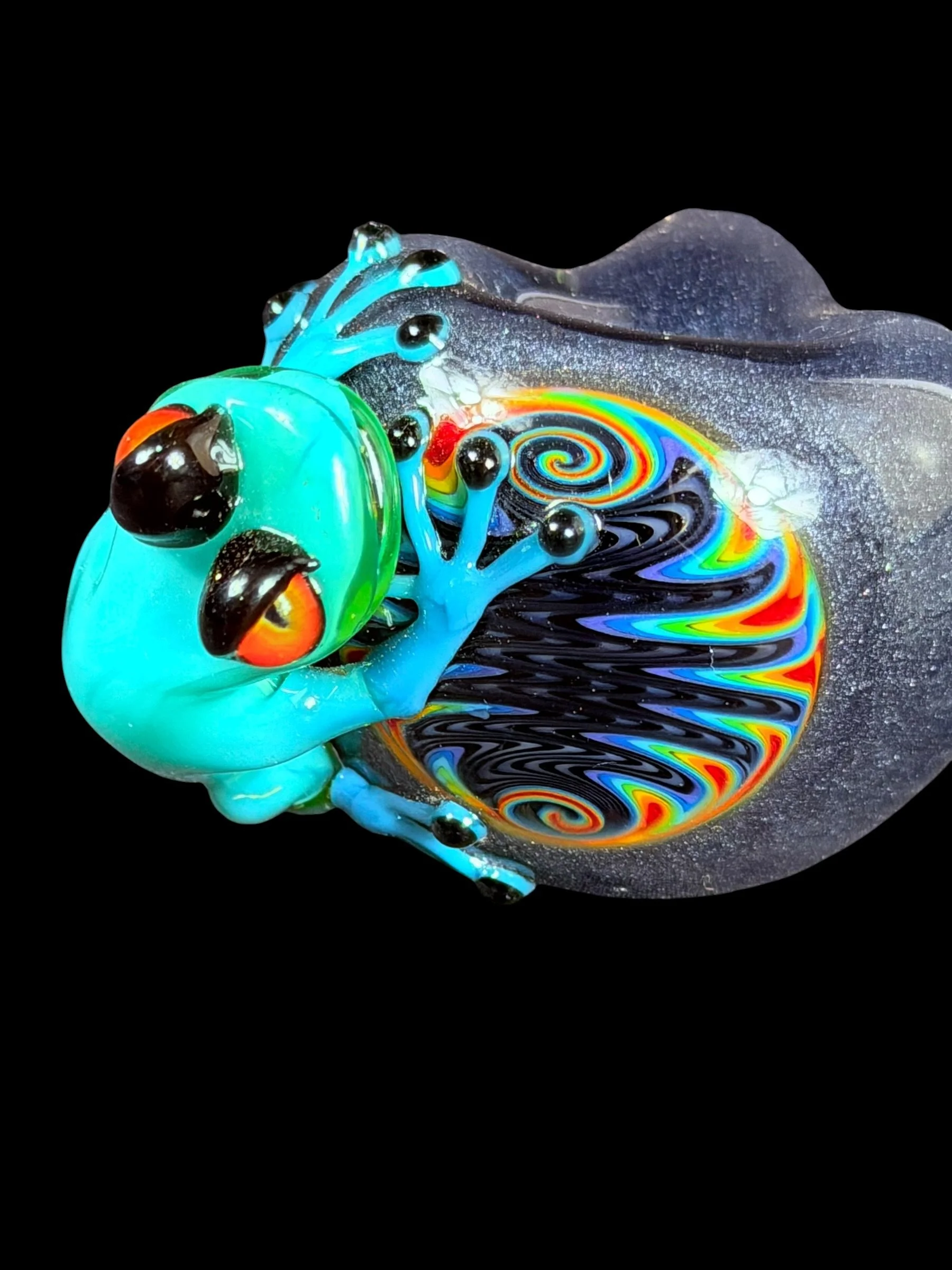 UV Blinking Frog on Wig-wag spoon collaboration with Rediculasleeglassy