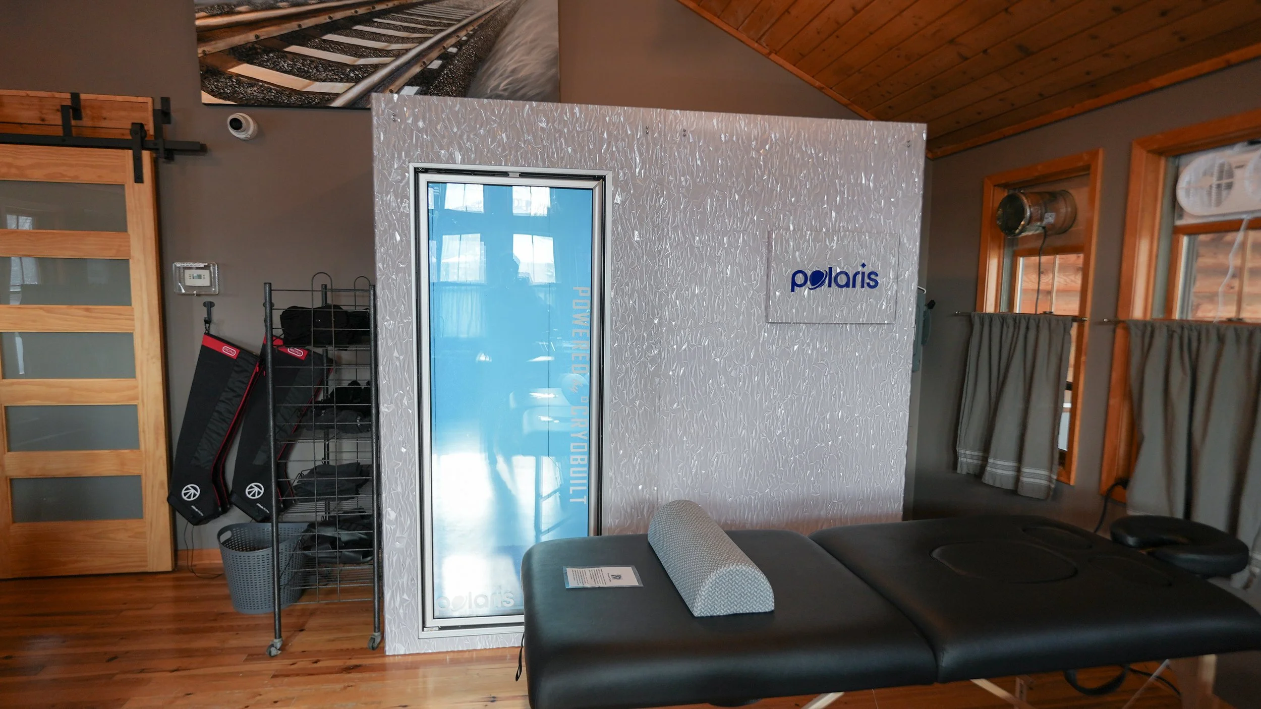 Cryotherapy chamber in Rebalancing Room 