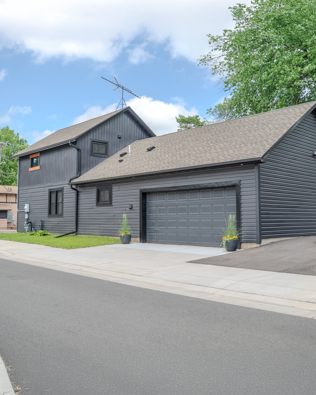 Garage view of The Donovan home