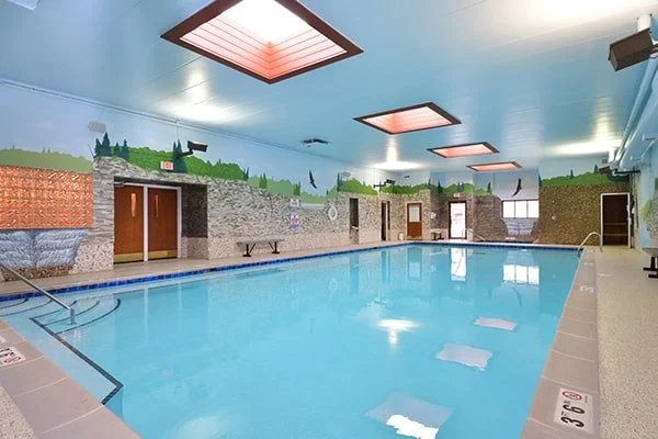 mineral pool inside Just For Me Spa wet area