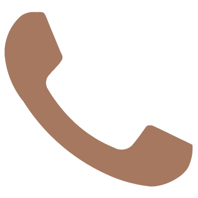Illustration of a brown telephone receiver.
