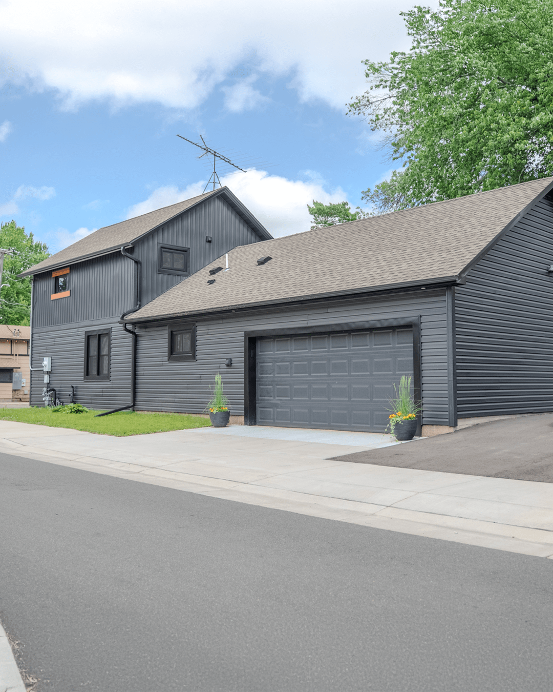 Garage view of The Donovan home