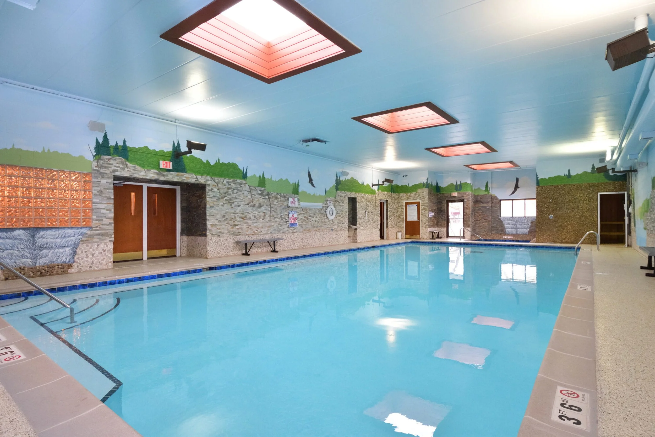 mineral pool at just for me spa