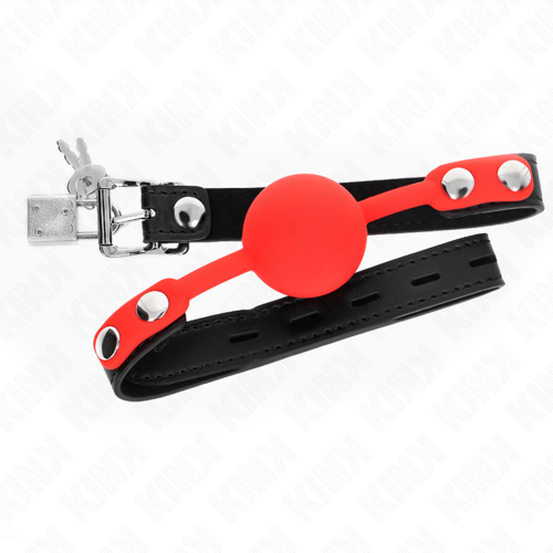 kink-collier bouche avec boule en silicone 60x2cm