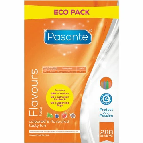 pasante préservatifs saveur 3/12/144/288 unités