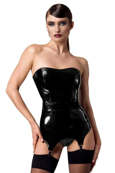 corset porte jarretelle vinyle XS/S/M/L/XL/2XL/3XL