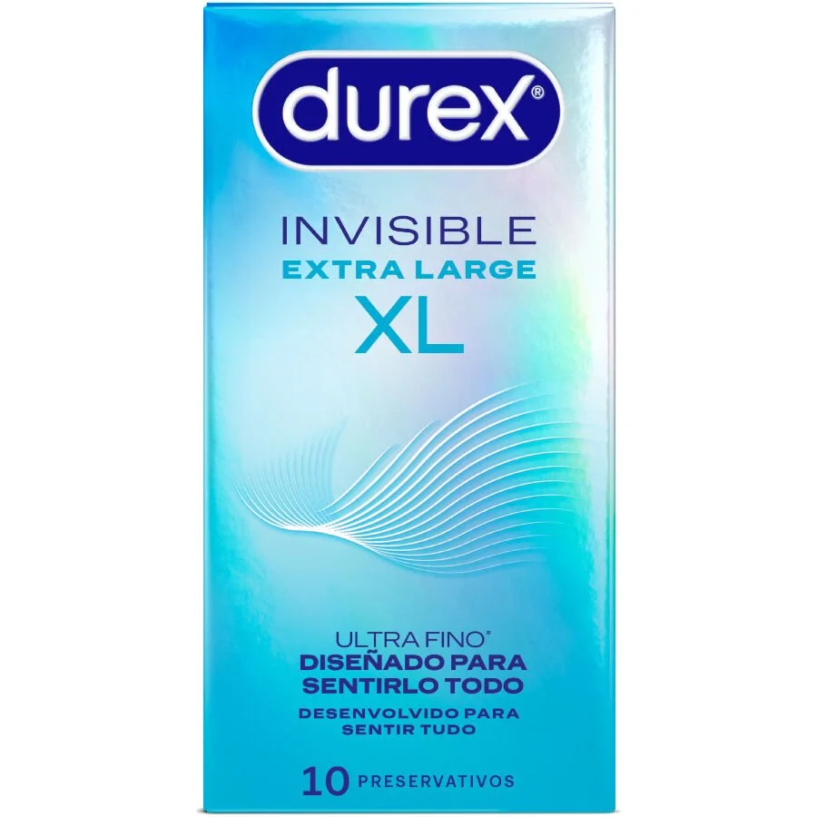 durex invisible extra large XL10 unités