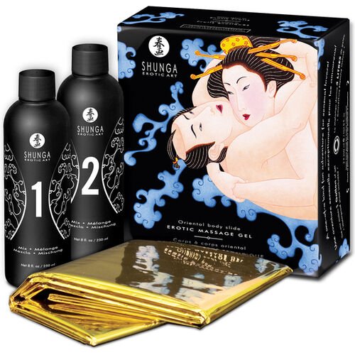 Shunga-gel de massage érotique corps à corps