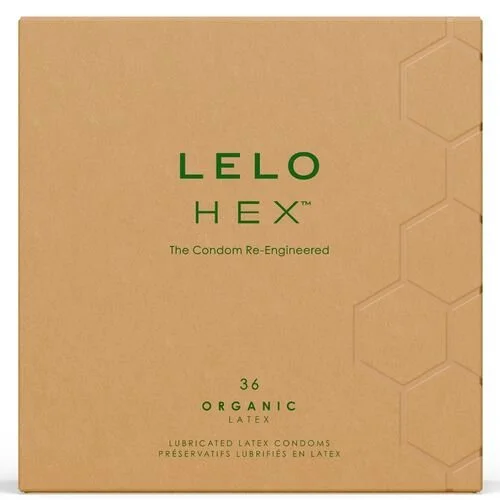 lelo hex boîte de préservatifs biologiques 3/12/36 unités