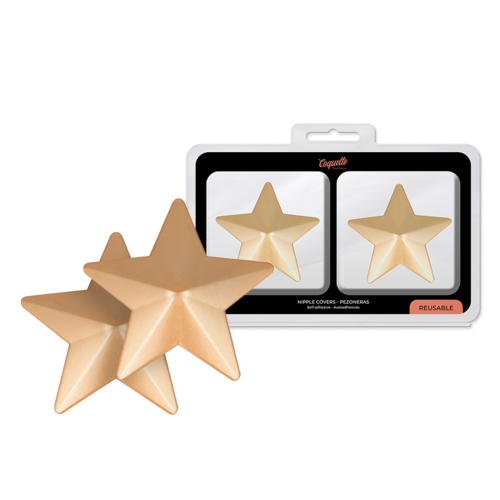 cache tétons étoiles noires