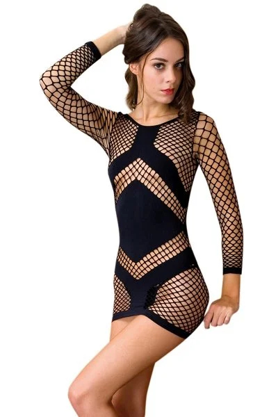 robe filet noir estelle XL