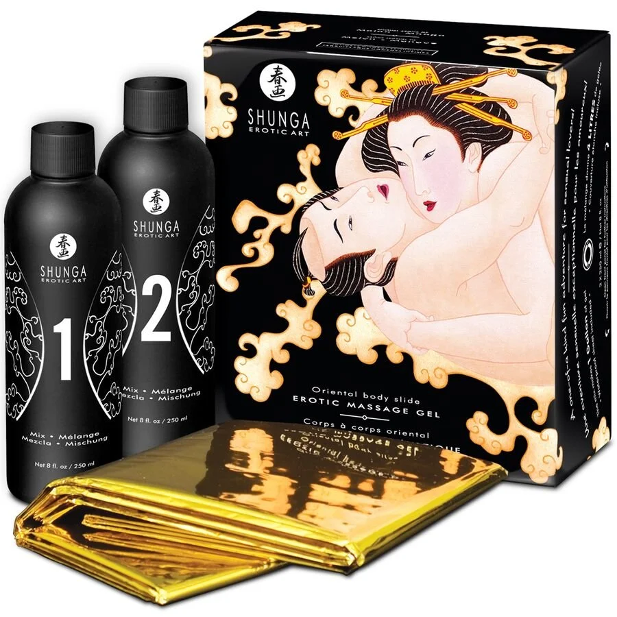 Shunga-gel de massage érotique corps à corps