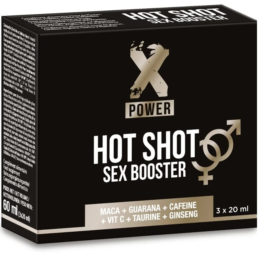 hot shot sex booster augmentation de la libido 3x20 ML
