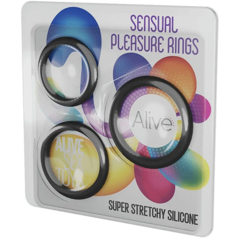 Kit 3 cockrings Sensual Pleasure Rings - Alive