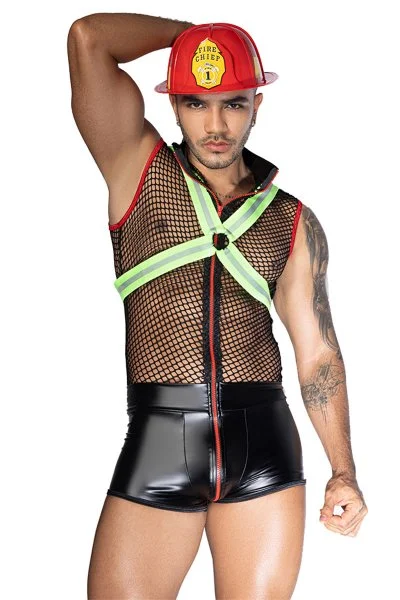 costume pompier sexy 3 pièces TU