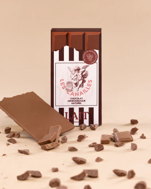 Tablette chocolat au lait aphrodisiaque • 100g