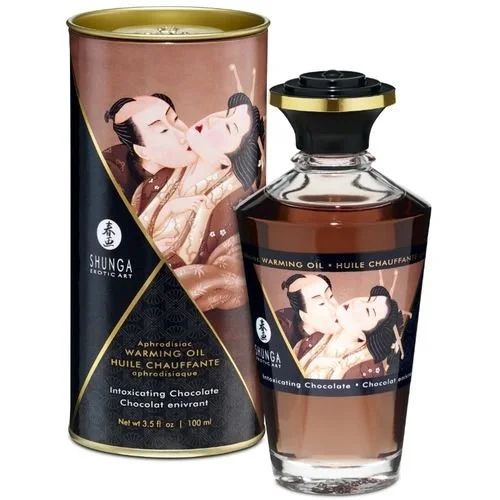 shunga-huille de massage effet chaleur 100ml