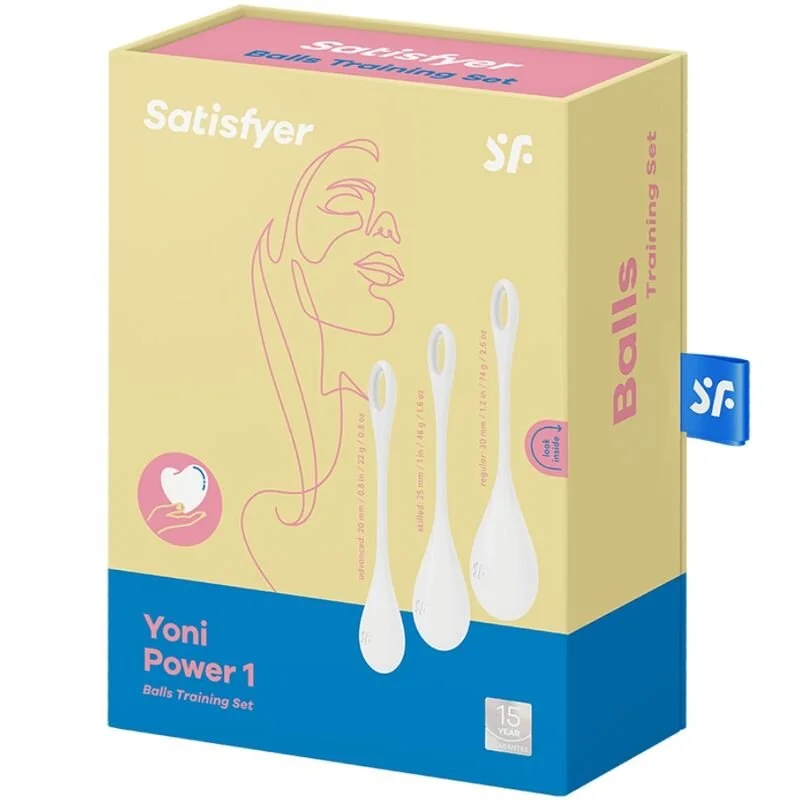 Satisfyer-ensemble entraînement yoni power 1 blanc