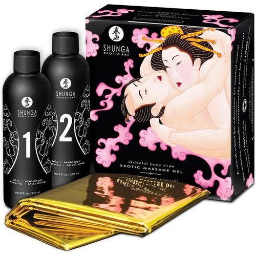 Shunga-gel de massage érotique corps à corps