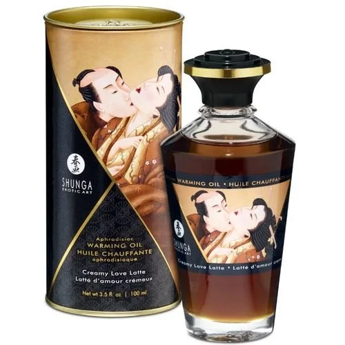 shunga-huille de massage effet chaleur 100ml