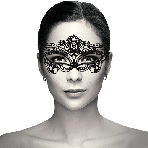 masque fin en dentelle noir