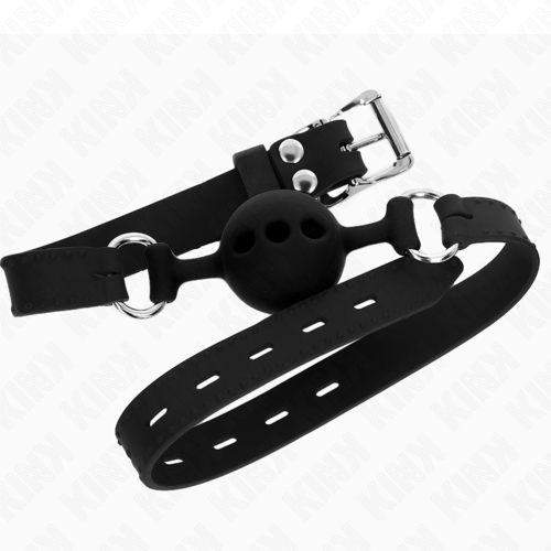 kink-collier bouche boule en silicone creux