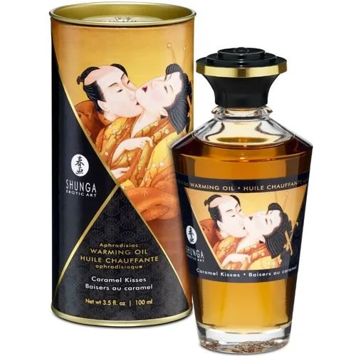 shunga-huille de massage effet chaleur 100ml
