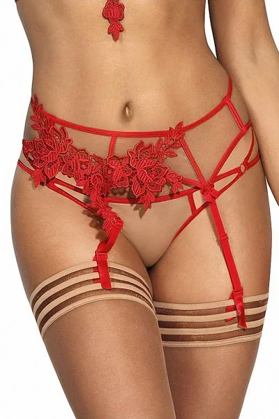 porte jarretelles rouge S/M/XL