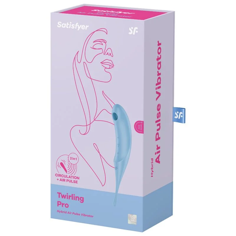 Satisfyer-stimulateur et vibrateur twirling pro air pulsé
