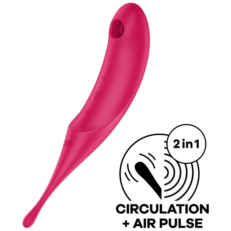Satisfyer-stimulateur et vibrateur twirling pro air pulsé
