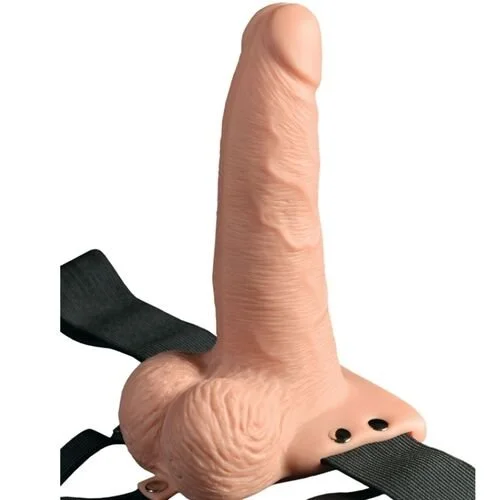 pénis creux avec harnais couleur chair