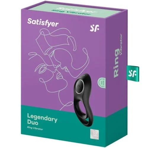 Satisfyer-vibrateur anneau duo légendaire noire