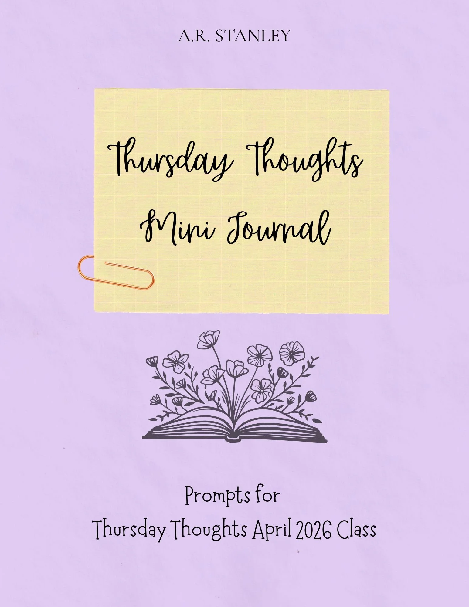 Thursday Thoughts April Mini Journal