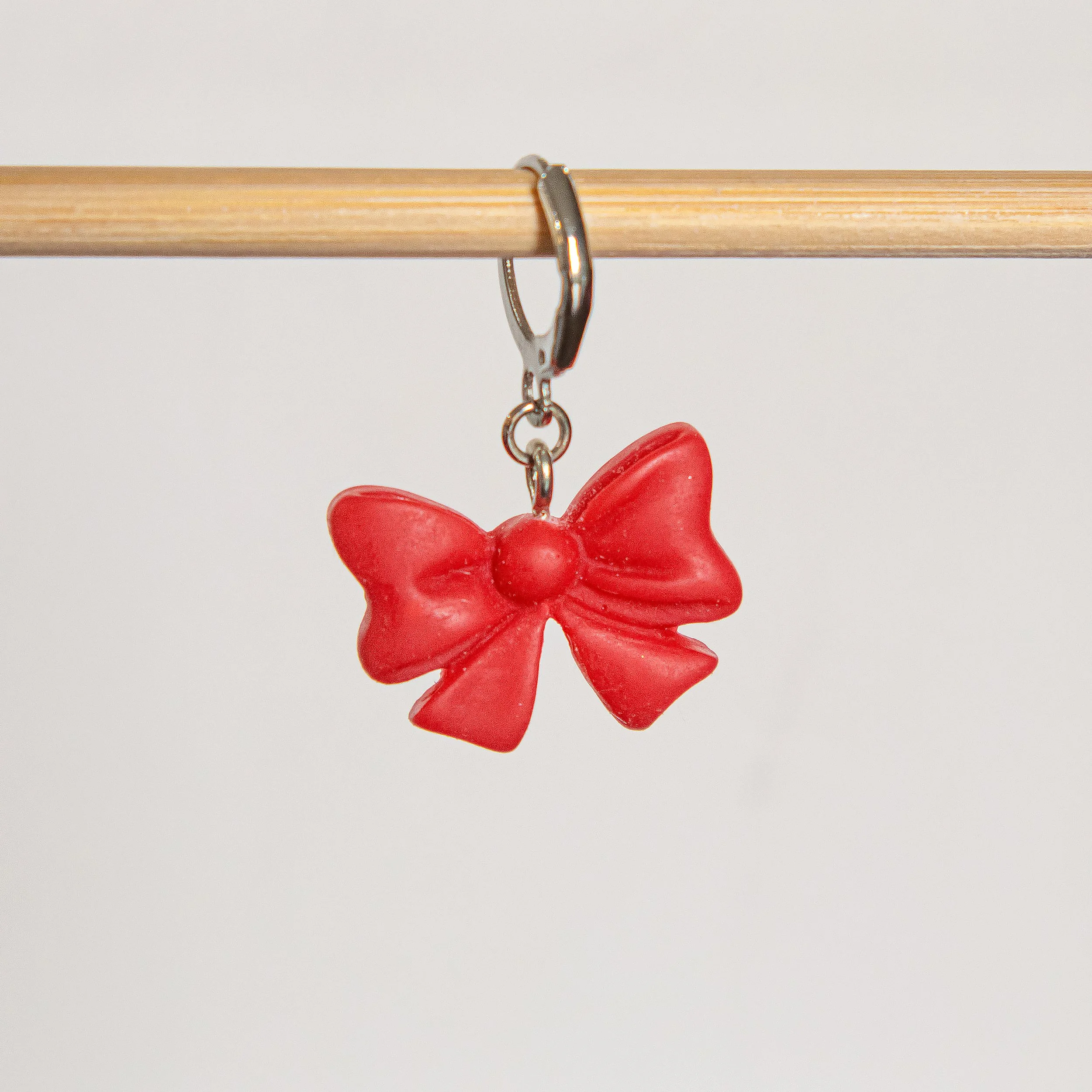 Red Bow Stitch Marker